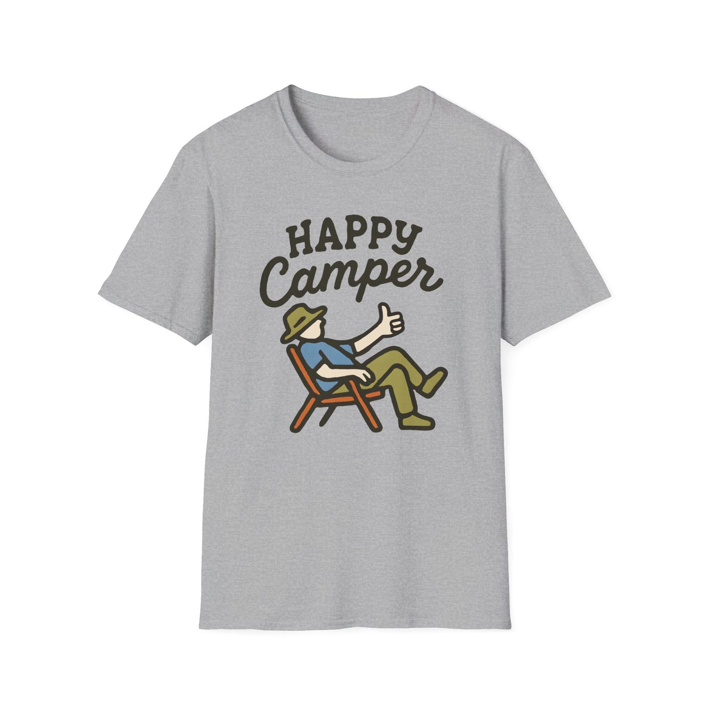 Happy Camper Relaxed Illustration T-Shirt