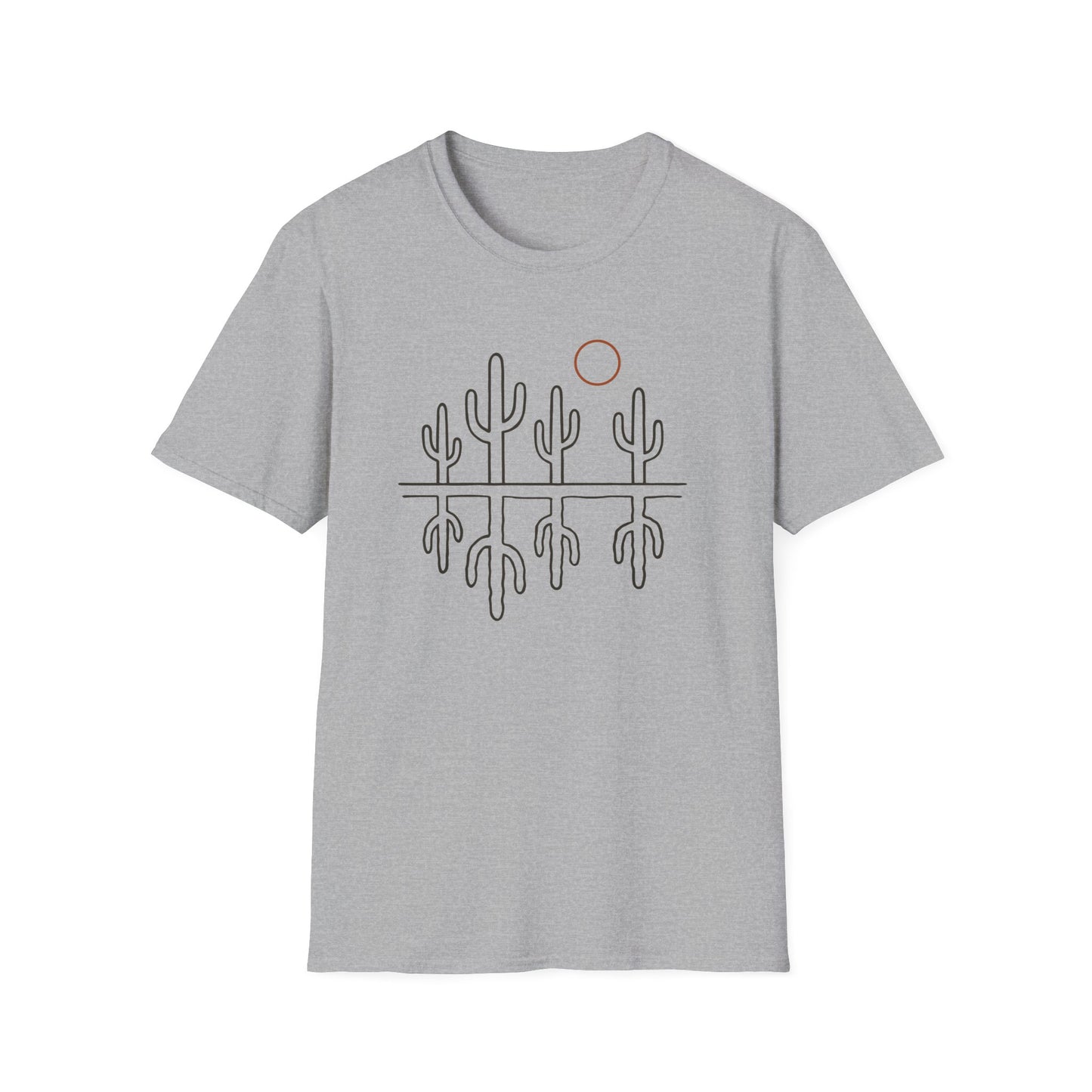 Sonoran Cactus Heat Drawing T-Shirt