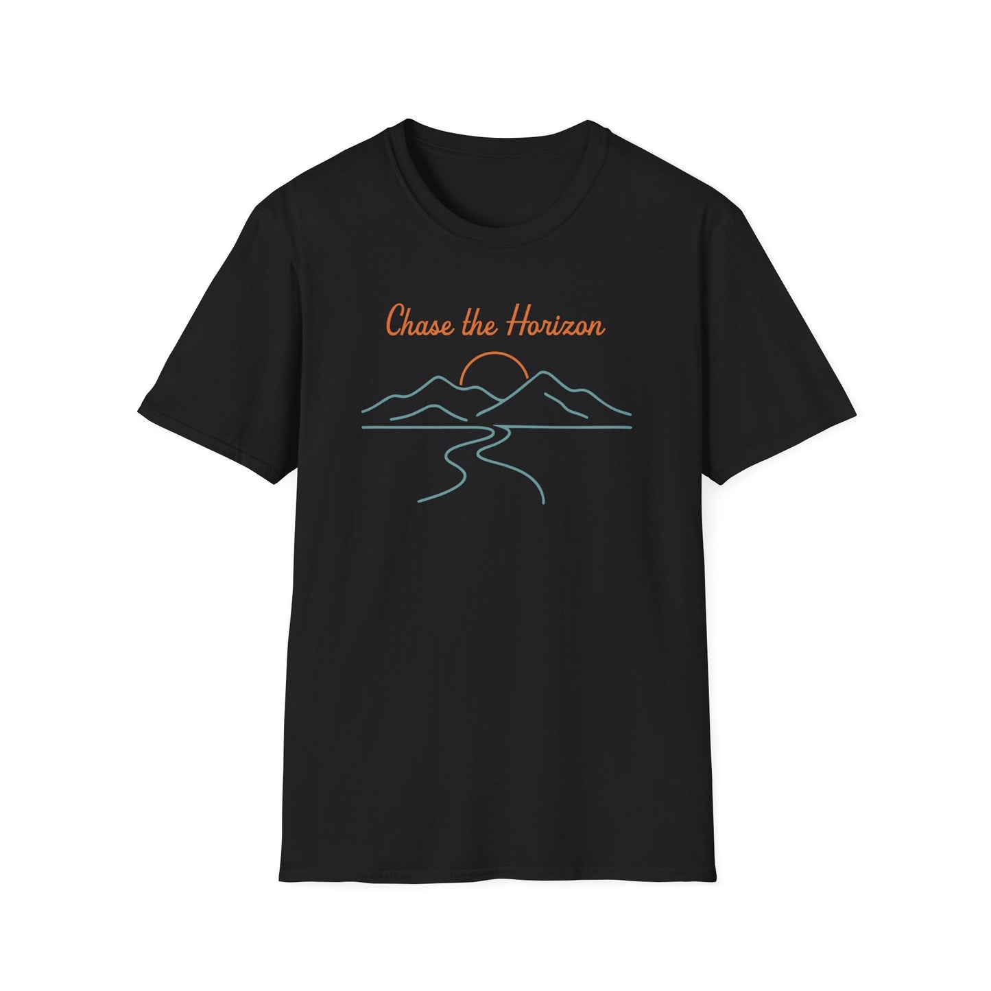 Chase the Horizon Line Art T-Shirt