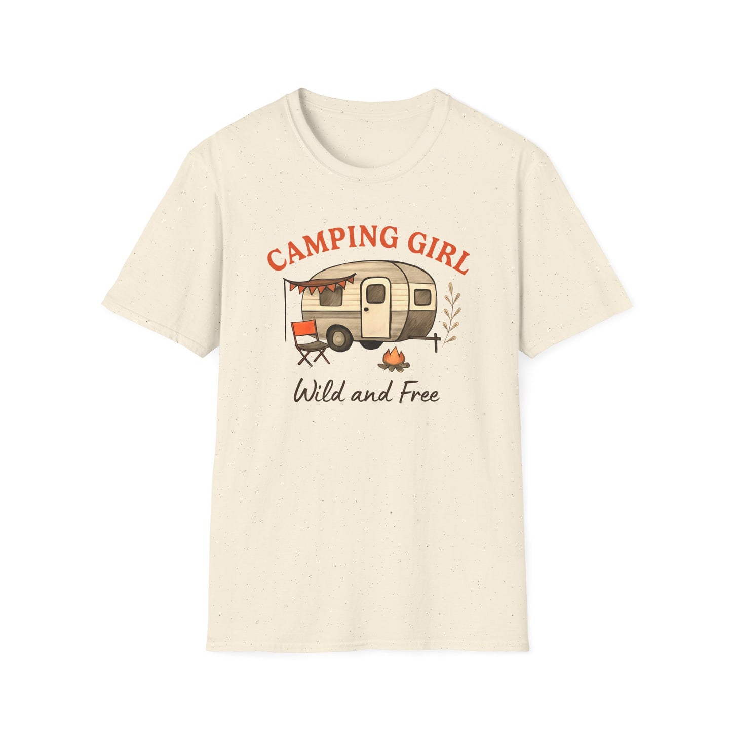 Camping Girl Wild and Free T-Shirt