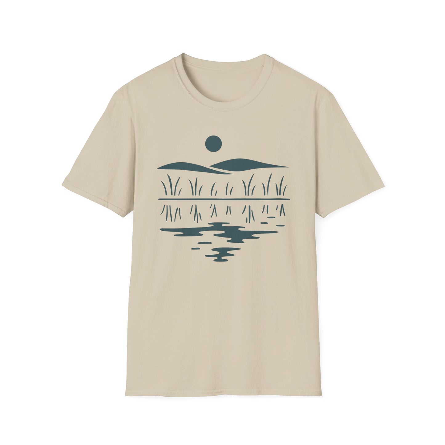 Midwest Prairie Hills Drawing T-Shirt