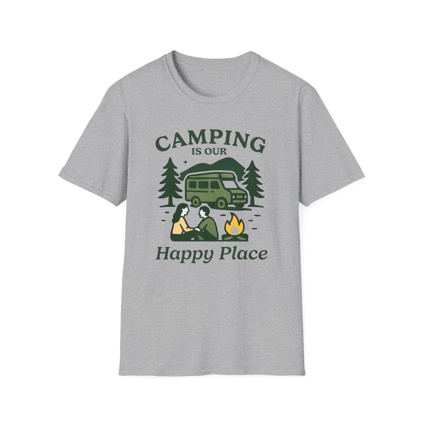 Camping is our Happy Place Graphic T-Shirt