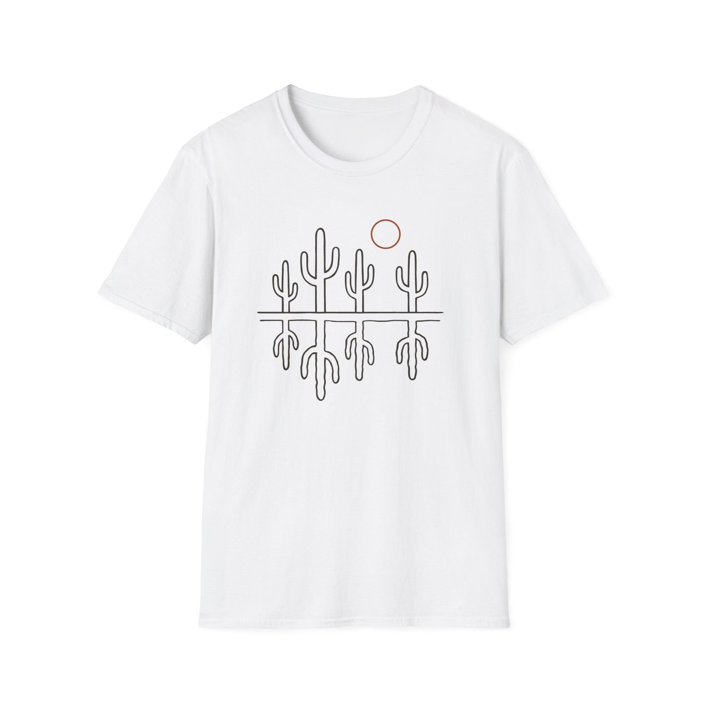 Sonoran Cactus Heat Drawing T-Shirt