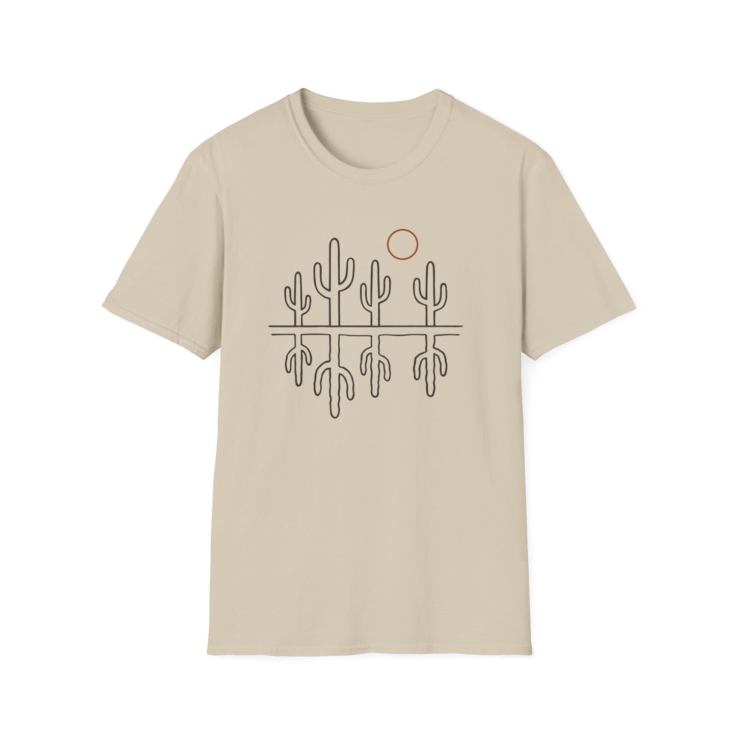 Sonoran Cactus Heat Drawing T-Shirt