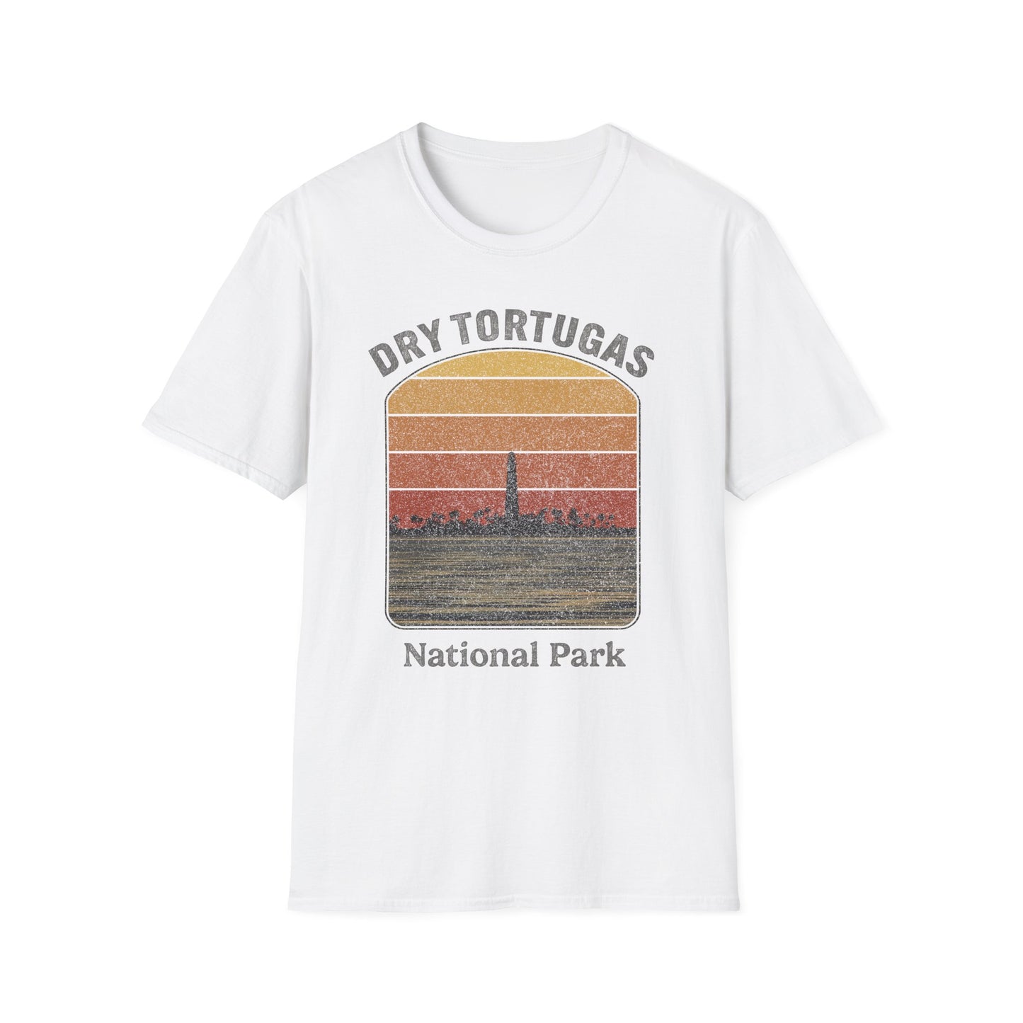 Dry Tortugas National Park Retro Sunset T-Shirt