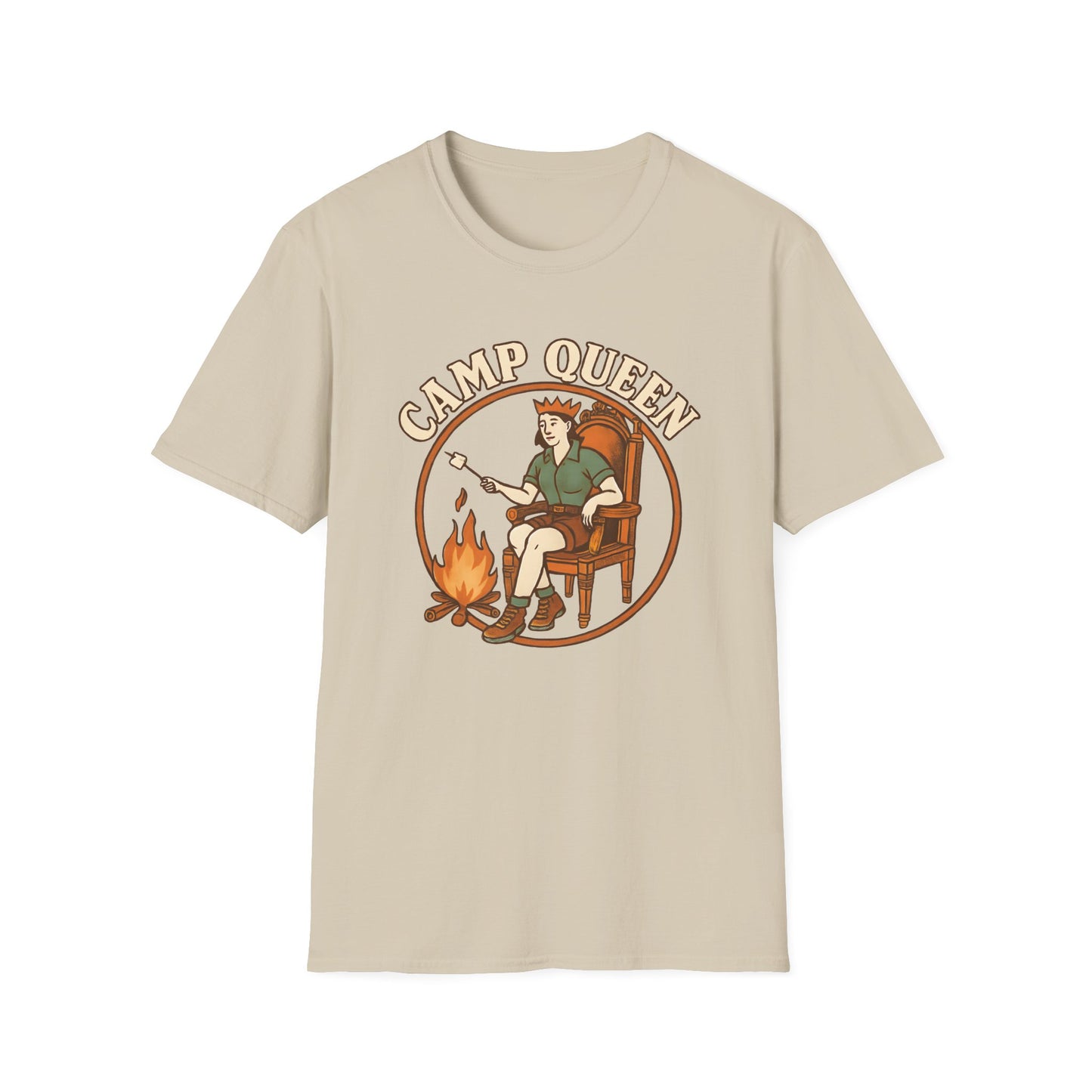 Camp Queen Illustration T-Shirt