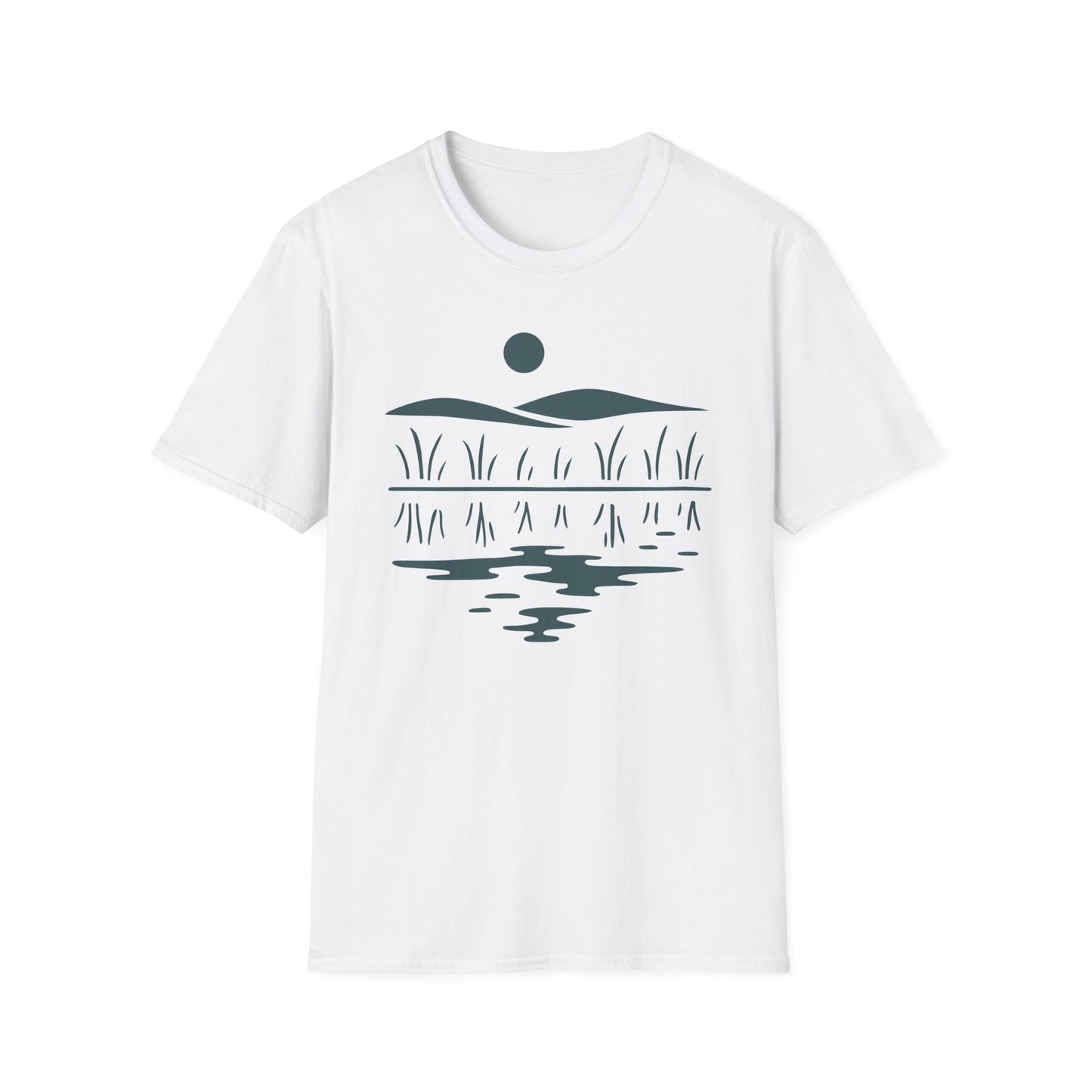 Midwest Prairie Hills Drawing T-Shirt