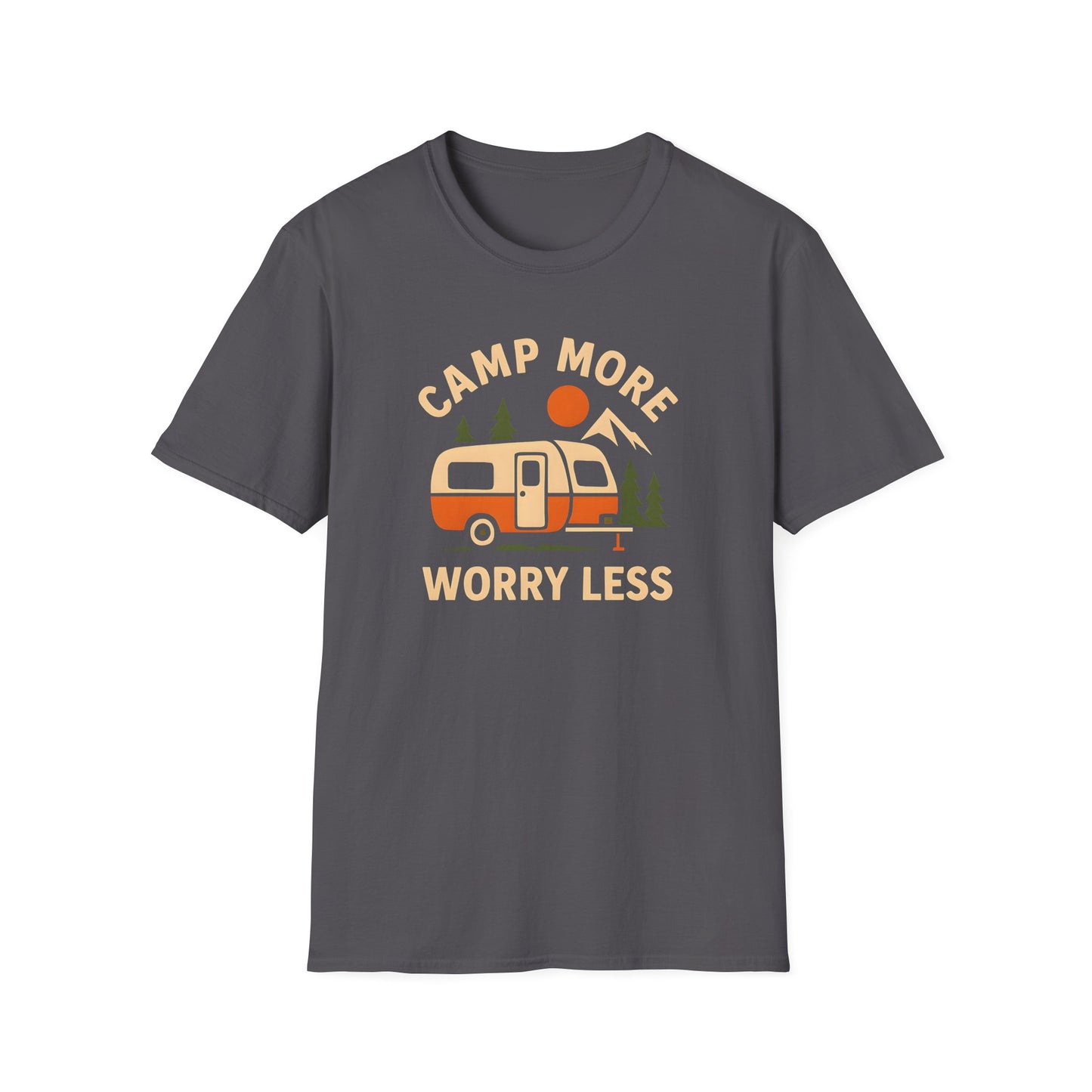 Camp More Worry Less Retro T-Shirt