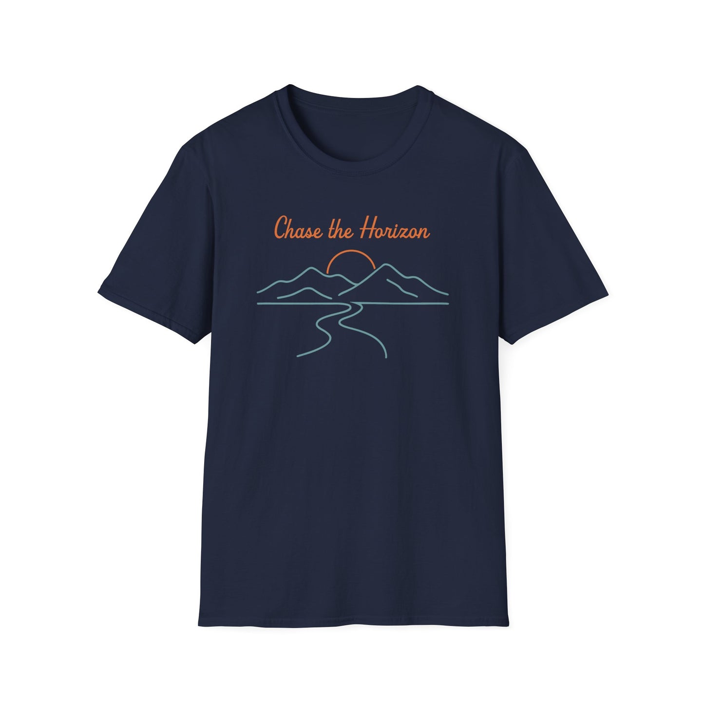 Chase the Horizon Line Art T-Shirt