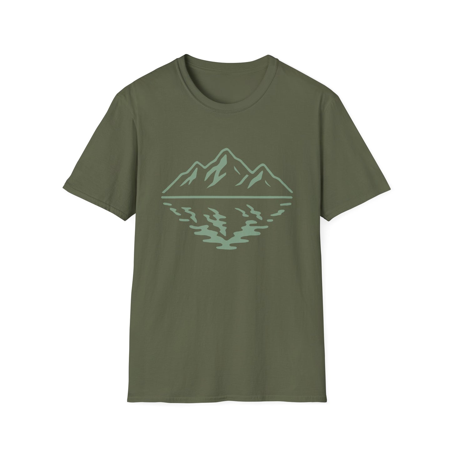 Mountain Reflection Bold Dark T-Shirt