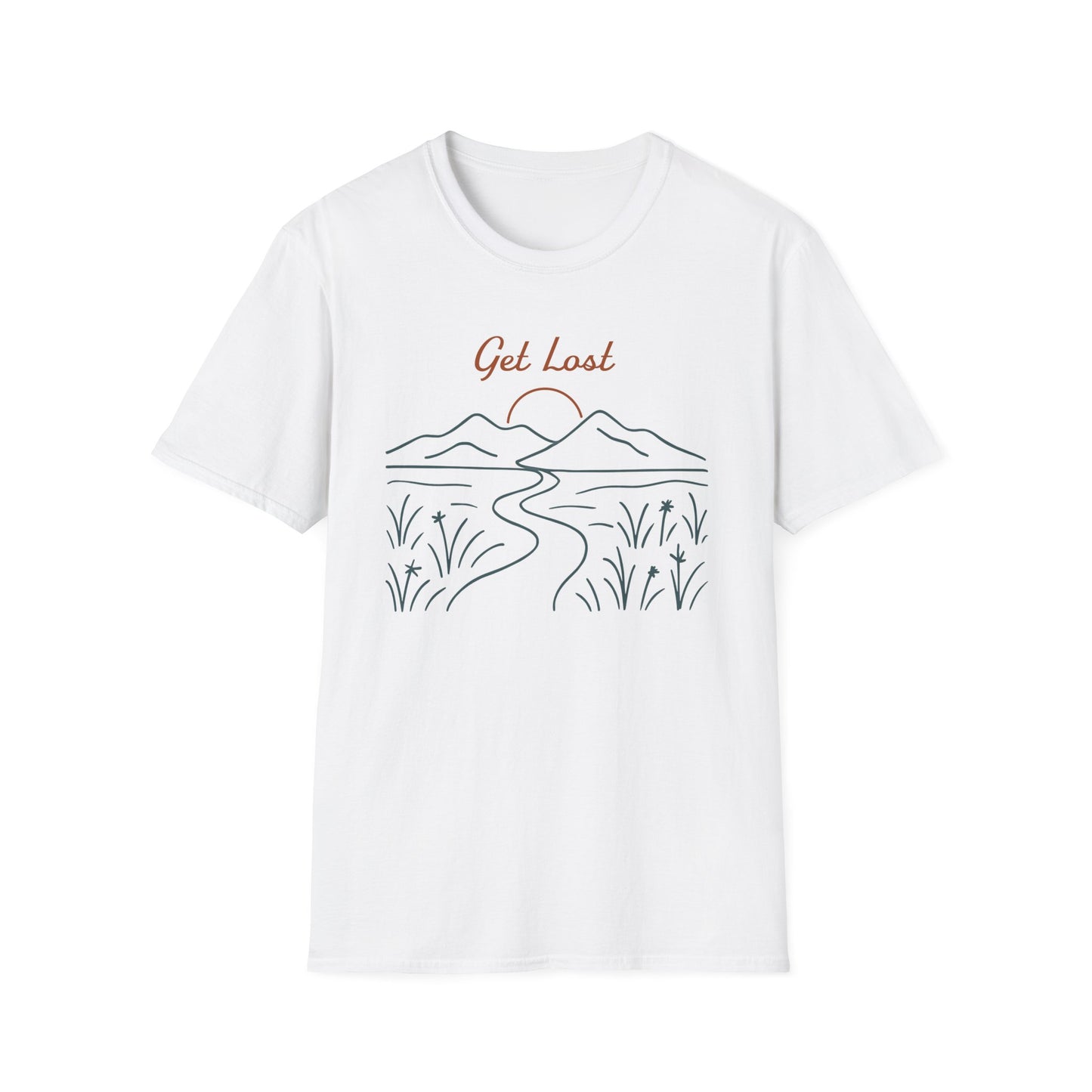 Get Lost Line Art T-Shirt