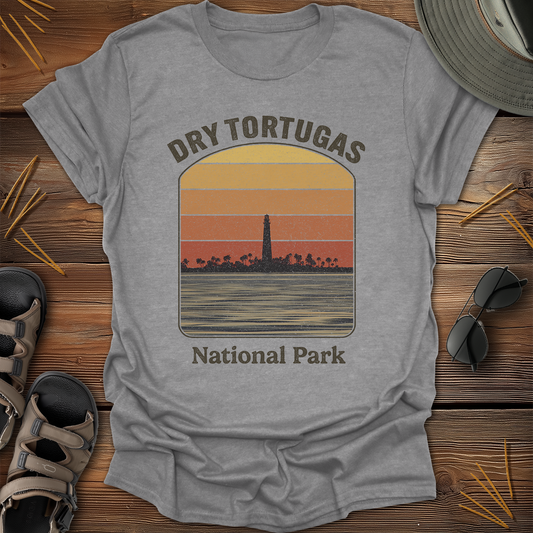 Dry Tortugas National Park Retro Sunset T-Shirt