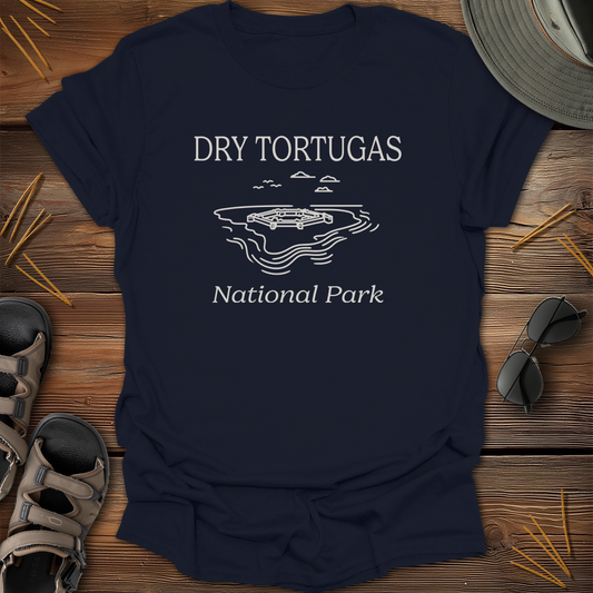 Dry Tortugas National Park Drawing T-Shirt