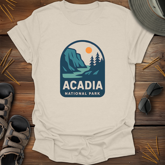 Acadia National Park Badge T-Shirt