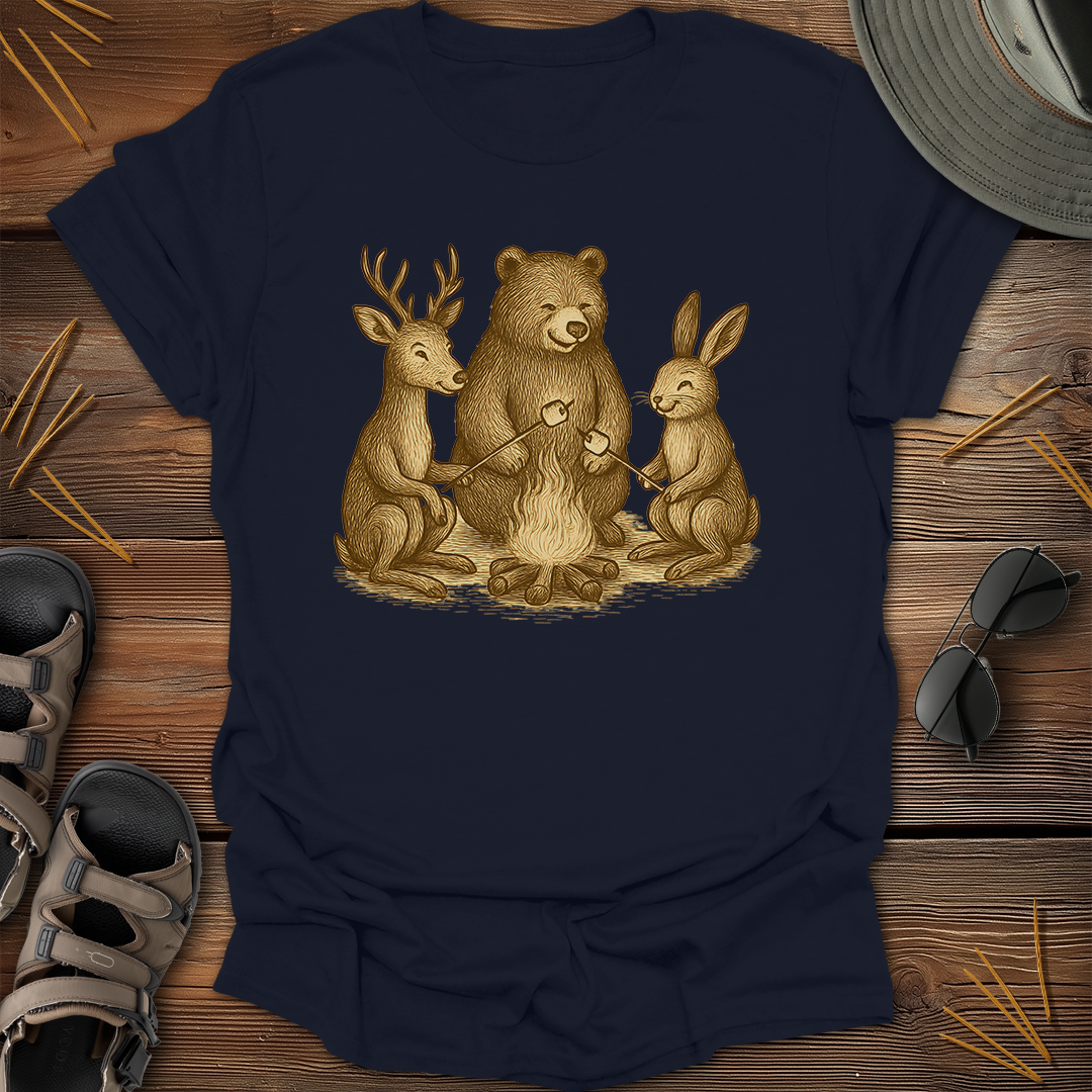 Campfire Wildlife Graphic T-Shirt