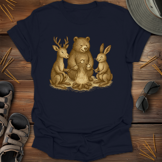 Campfire Wildlife Graphic T-Shirt