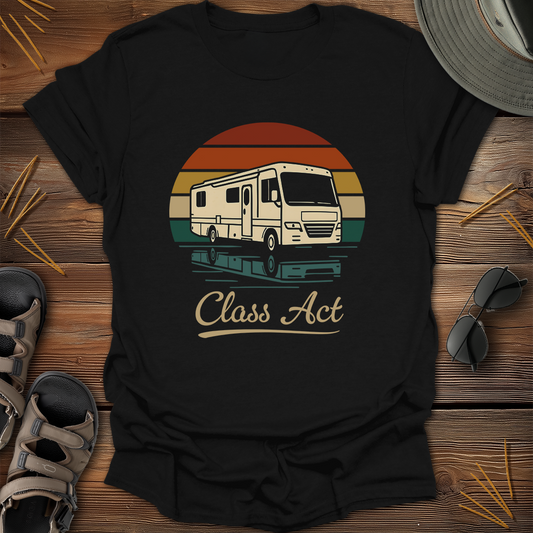 Class Act Motorhome Retro Sunset T-Shirt
