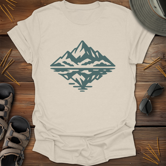Mountain Reflection Light Graphic T-Shirt