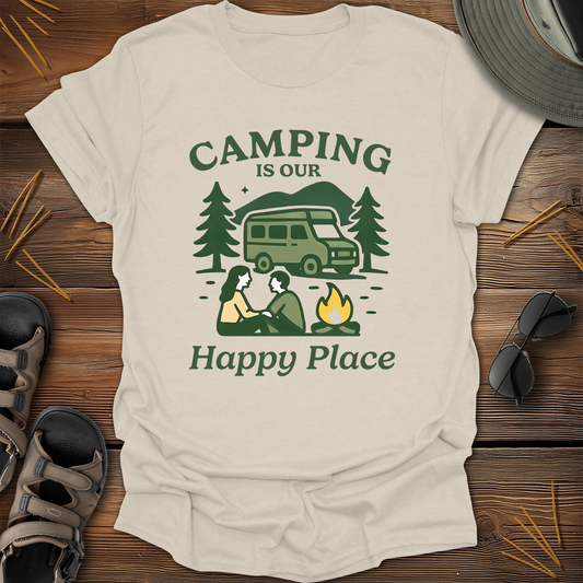 Camping is our Happy Place Graphic T-Shirt