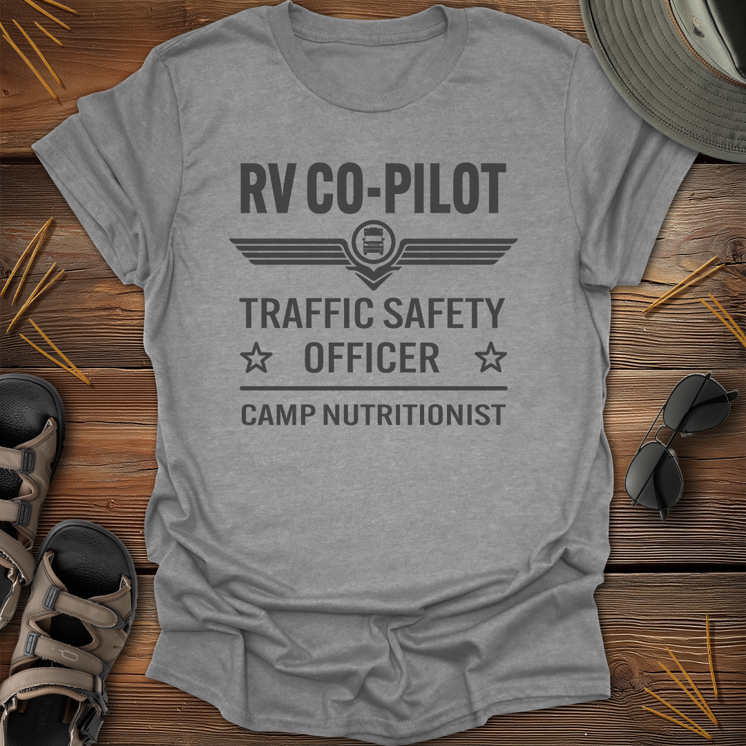 RV Co-Pilot Traffic Safety Officer Graphic T-Shirt