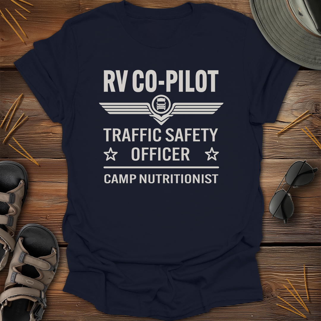 RV Co-Pilot Traffic Safety Officer Graphic T-Shirt