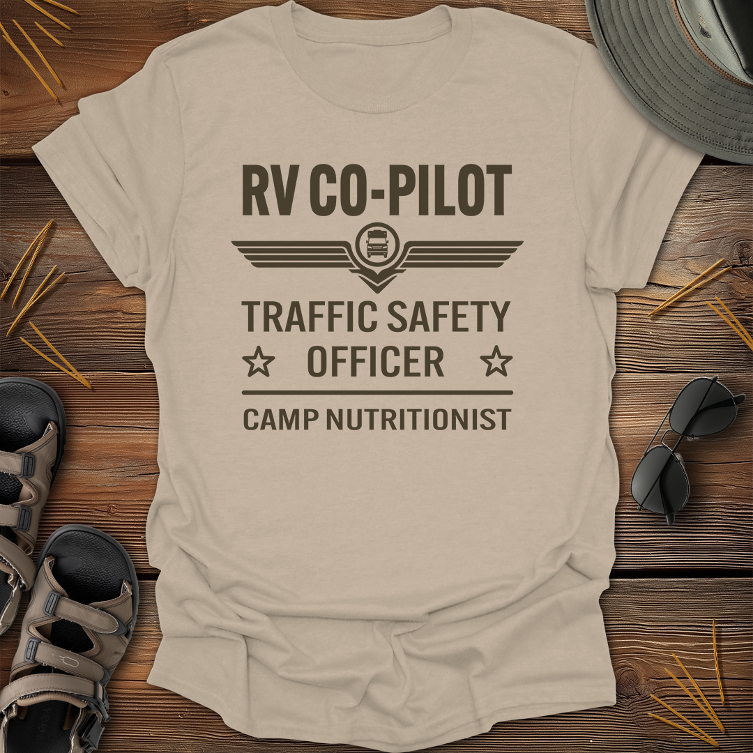 RV Co-Pilot Traffic Safety Officer Graphic T-Shirt