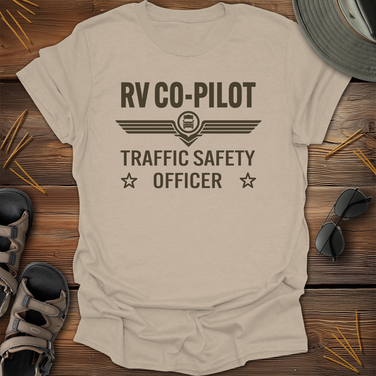 RV Co-Pilot Traffic Safety Graphic T-Shirt