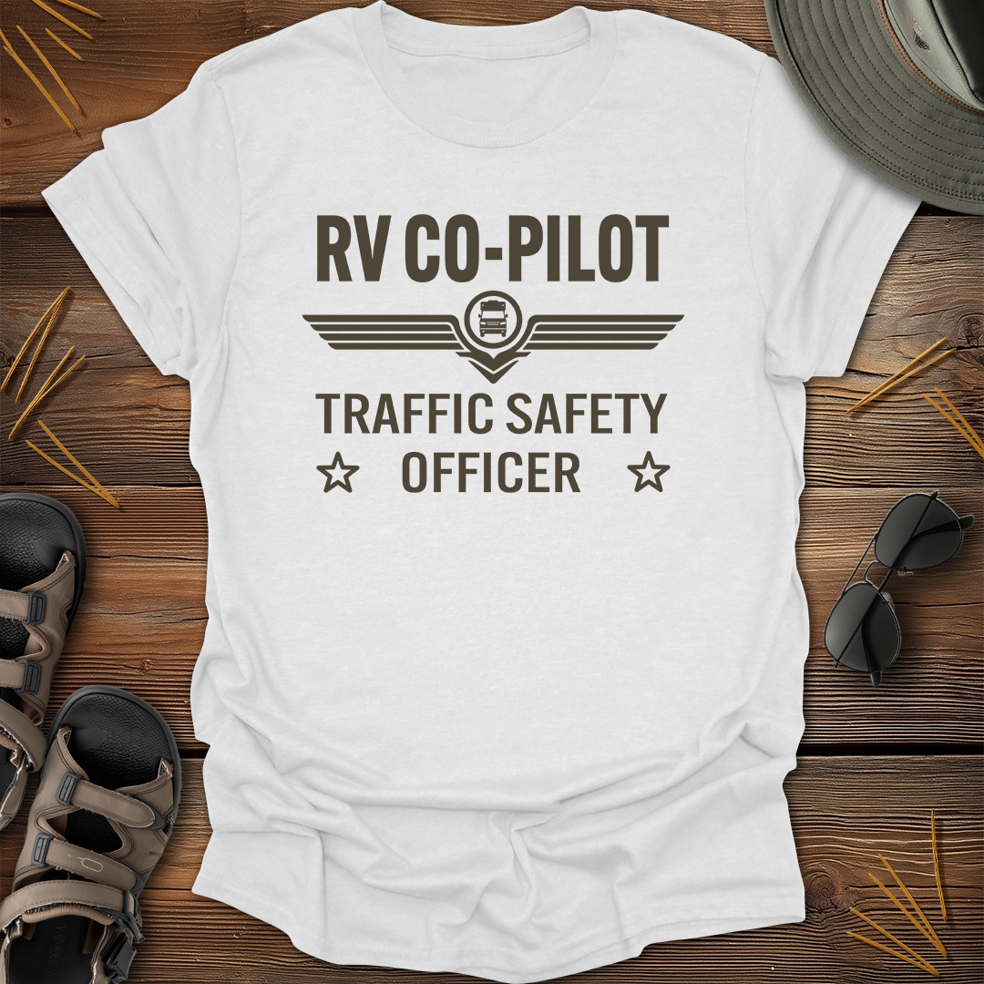 RV Co-Pilot Traffic Safety Graphic T-Shirt