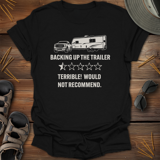 Backing Trailer Half Star Review Graphic T-Shirt