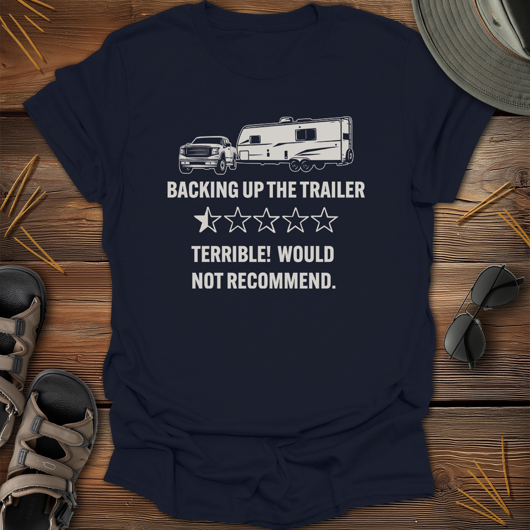 Backing Trailer Half Star Review Graphic T-Shirt