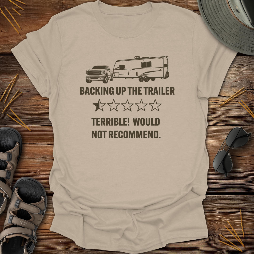 Backing Trailer Half Star Review Graphic T-Shirt