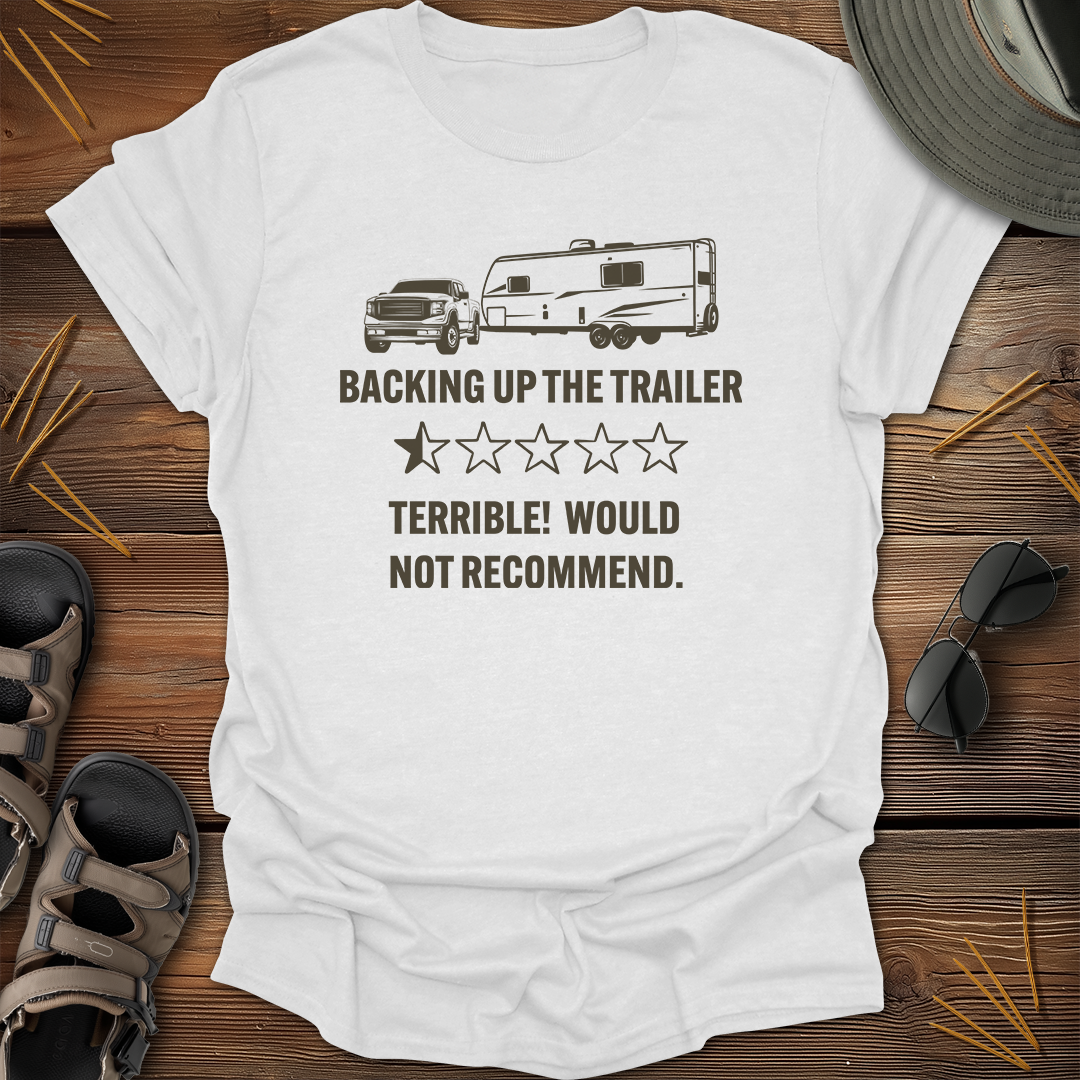 Backing Trailer Half Star Review Graphic T-Shirt