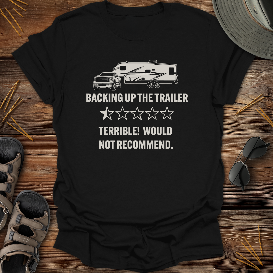 Backing Fifth Wheel Half Star Review Graphic T-Shirt