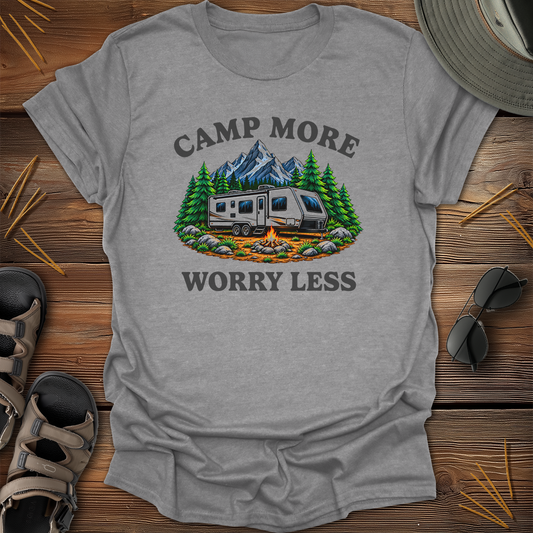 Camp More Worry Less Graphic T-Shirt