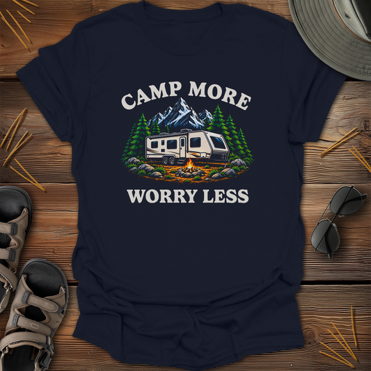Camp More Worry Less Graphic T-Shirt