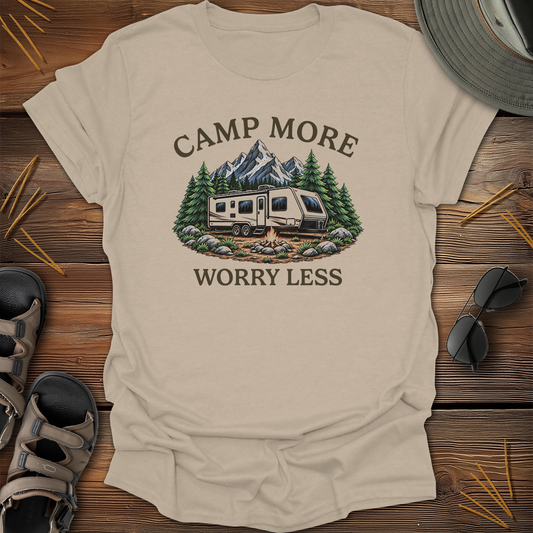 Camp More Worry Less Graphic T-Shirt