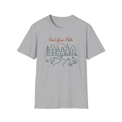 Find Your Path Line Art T-Shirt