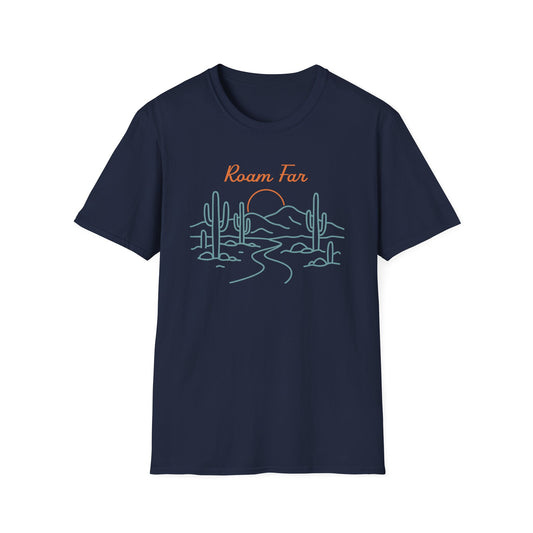 Roam Far Line Art T-Shirt