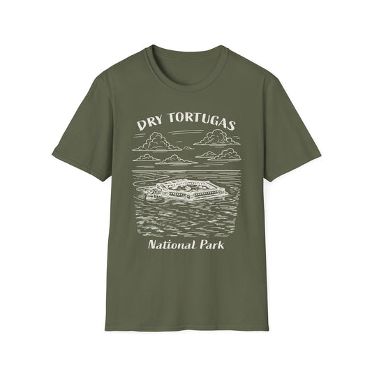 Dry Tortugas National Park Sketch T-Shirt