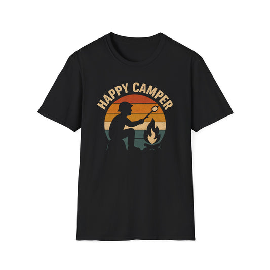 Happy Camper Campfire Vintage T-Shirt