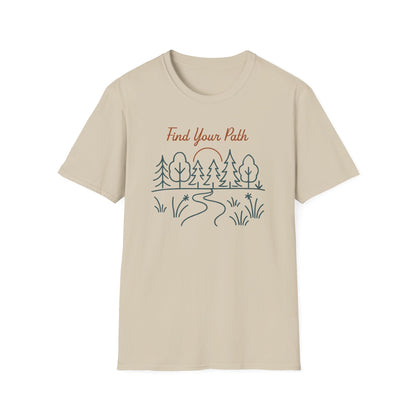 Find Your Path Line Art T-Shirt