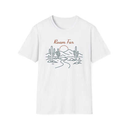 Roam Far Line Art T-Shirt