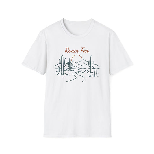 Roam Far Line Art T-Shirt