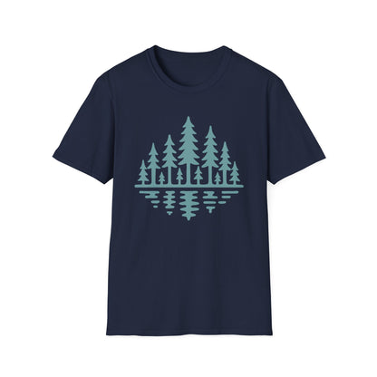 Forest Reflection Drawing T-Shirt