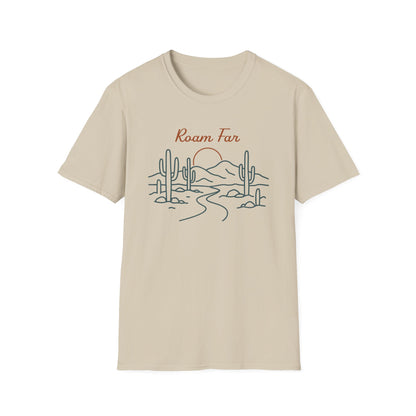 Roam Far Line Art T-Shirt