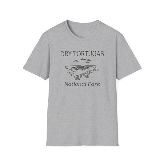 Dry Tortugas National Park Line Art T-Shirt