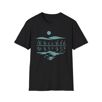 Midwest Prairie Hills Drawing T-Shirt