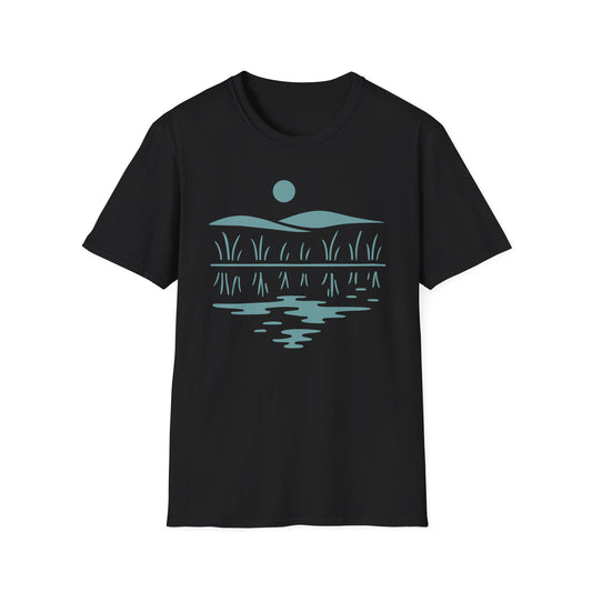 Midwest Prairie Hills Drawing T-Shirt