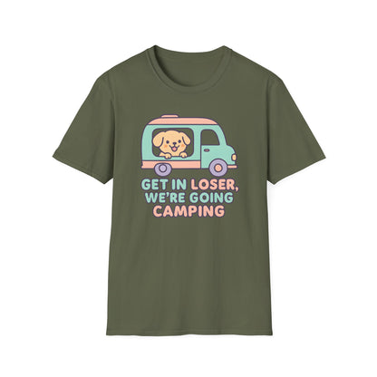 Puppy Get In Going Camping Kawaii T-Shirt