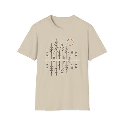 Pacific Northwest Forest Drawing T-Shirt